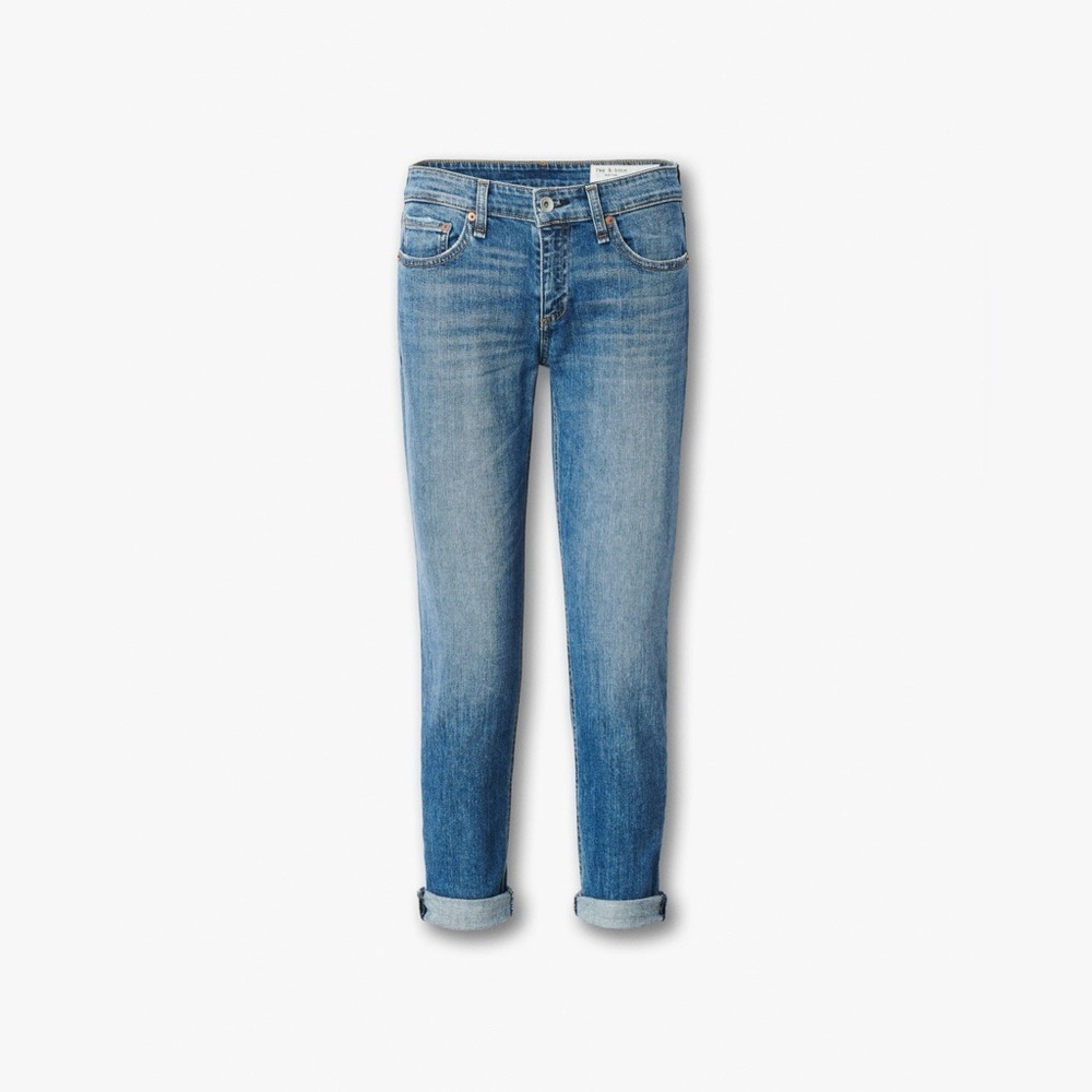 Rag & Bone The Dre Boyfriend Golden Wash Jeans 30 10 slim straight low rise - Picture 5 of 16